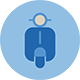 icono de una moto vista de frente
