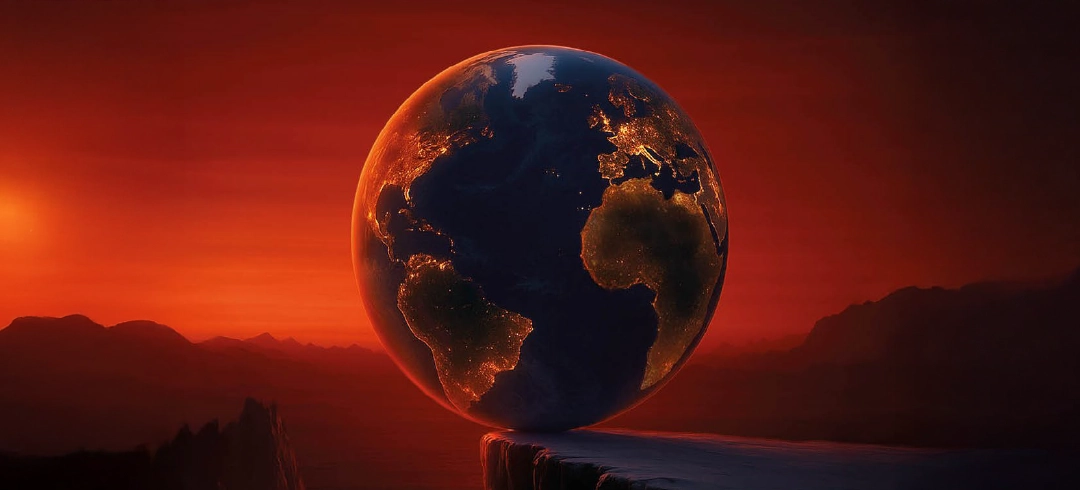 Imagen de la Tierra en las montañas