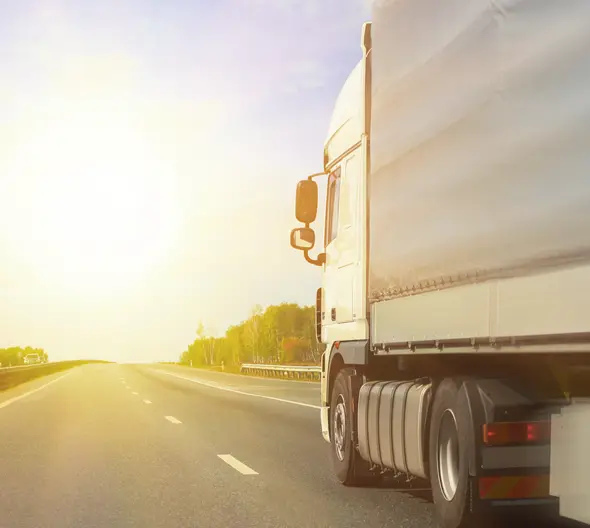 camión circulando por una carretera