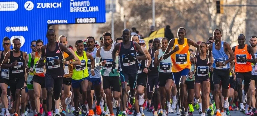 línea de salida de una maratón