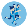 icono de personas corriendo
